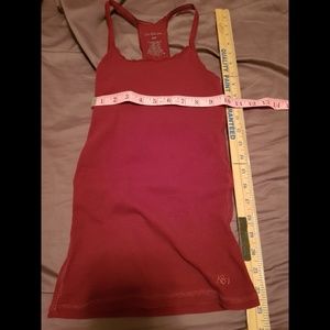 aeropostale red/marroon racerback tank top